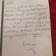 A love note Rowan says he received from Mary when she was in California. His nickname is Brodie, hence it being addressed to “BR.”